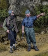 D-Day miniature studio[DD35286]1/35 WWII ドイツ パルチザン掃討セット 第7SS義勇山岳師団「プリンツ・オイゲン」下士官&ゲリラ組織チェトニク構成員(2体入)