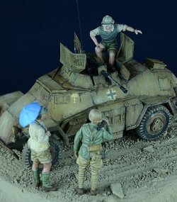 画像3: D-Day miniature studio[DD72002］ 1/72 アフリカ軍団 #1(3体セット)