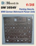 DANmodels[DAN35549]1/35 WW.II ドイツ軍戦車部隊マークエッチングステンシル