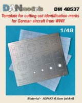 DANmodels[DAN48537]1/48 WW.II ルフトバッフェ国籍マークマスクカットガイド