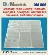 DANmodels[DANDM005]マスキングテープカットガイド (三角、六角、菱形、シェブロン等)