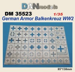 画像1: DANmodels[DAN35523]1/35 WW.II ドイツ陸軍車両国籍マークエッチングステンシル