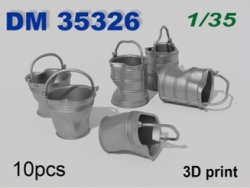 画像1: DANmodels[DAN35326]1/35 凹んだバケツ (2種、計10個入)
