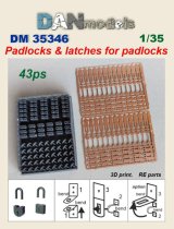 DANmodels[DAN35346]1/35 南京錠w/掛け金(2種、計43個入)