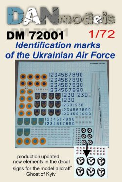 画像1: DANmodels[DAN7201]1/72 ウクライナ空軍デカール