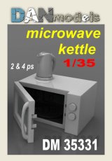 DANmodels[DAN35331]1/35 電子レンジ (2個)とポット (4個)