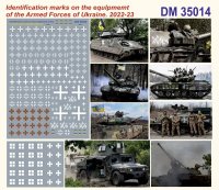 DANmodels[DAN35014]1/35 ウクライナ軍 車両識別マーク 2022年〜2023年