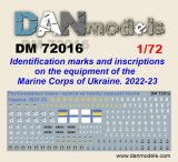 DANmodels[DAN72016]1/72 ウクライナ海兵隊車両識別マーク 2022年〜2023年