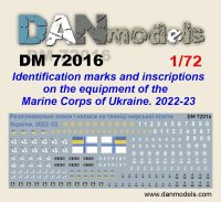 DANmodels[DAN72016]1/72 ウクライナ海兵隊車両識別マーク 2022年〜2023年