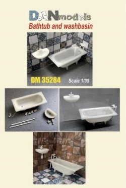 画像1: DANmodels[DAN35284]1/35 バスタブ & 洗面台 (各1個入り)