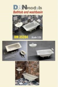 画像1: DANmodels[DAN35284]1/35 バスタブ & 洗面台 (各1個入り) (1)