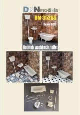 DANmodels[DAN35285]1/35 バスタブ、洗面台 ＆ 便器                    (各1個入り)
