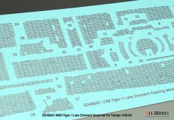 画像4: DEF.MODEL[DD48001]1/48 WWII ドイツ タイガーI重戦車中期/後期型 ツィンメリットデカールセット エッチンググリル付(タミヤ用)