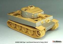 画像5: DEF.MODEL[DD48001]1/48 WWII ドイツ タイガーI重戦車中期/後期型 ツィンメリットデカールセット エッチンググリル付(タミヤ用)