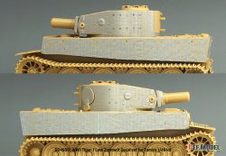画像8: DEF.MODEL[DD48001]1/48 WWII ドイツ タイガーI重戦車中期/後期型 ツィンメリットデカールセット エッチンググリル付(タミヤ用)