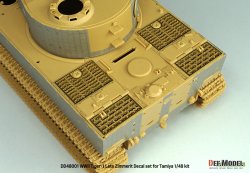画像9: DEF.MODEL[DD48001]1/48 WWII ドイツ タイガーI重戦車中期/後期型 ツィンメリットデカールセット エッチンググリル付(タミヤ用)