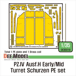 画像1: DEF.MODEL[DE35018]1/35 IV号戦車H型(初期/中期)砲塔シュルツェン(アカデミー用、汎用)