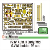 DEF.MODEL[DE35020]1/35 IV号戦車H型(初期/中期)OVMエッチングセット(アカデミー用、汎用)