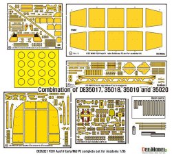 画像2: DEF.MODEL[DE35021]1/35 IV号戦車H型(初期/中期)エッチングバリューセット(アカデミー用、汎用)