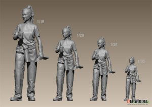 画像6: DEF.MODEL[DF24002]1/24 女性メカニック"ジェニファー" (6)