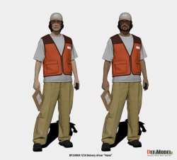 画像14: DEF.MODEL[DF24004]1/24 現用 配送ドライバー"ハンク"