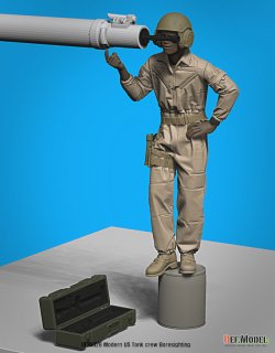 画像5: DEF.MODEL[DF35028]1/35 現用 アメリカ陸軍M1A2戦車搭乗員(1)ボアサイト 3Dプリンター部品付