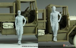 画像6: DEF.MODEL[DF35034]1/35 現用 アメリカ トラックに寄りかかって休憩する運転手 ベトナム戦争(ヘッド2個付)