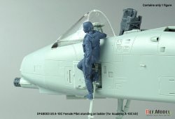 画像5: DEF.MODEL[DF48003]1/48 現用 アメリカ空軍 乗降ラダーに立つ女性パイロット(アカデミーA-10C用 1体入)