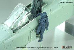 画像6: DEF.MODEL[DF48003]1/48 現用 アメリカ空軍 乗降ラダーに立つ女性パイロット(アカデミーA-10C用 1体入)