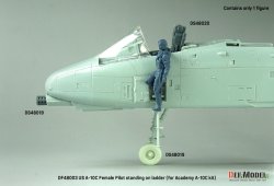 画像8: DEF.MODEL[DF48003]1/48 現用 アメリカ空軍 乗降ラダーに立つ女性パイロット(アカデミーA-10C用 1体入)