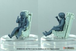 画像3: DEF.MODEL[DF48004]1/48 現用 アメリカ空軍 着座したA-10Cパイロット(アカデミーA-10C用 1体入)