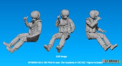 画像8: DEF.MODEL[DF48004]1/48 現用 アメリカ空軍 着座したA-10Cパイロット(アカデミーA-10C用 1体入)