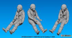 画像6: DEF.MODEL[DF72002]1/72 現用 アメリカ海軍 着座したF-14B/Dパイロットセット(アカデミーF-14B/D用 2体入)
