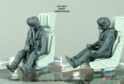 画像4: DEF.MODEL[DF72003]1/72 現用 アメリカ海軍 着座したF/A-18E/Fパイロットセット(アカデミーF/A-18E/F用 3体入)