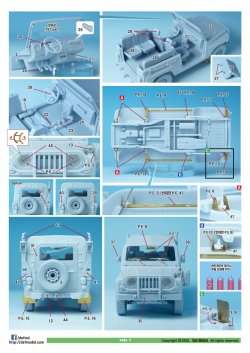 画像10: DEF.MODEL[DK35007]1/35 現用 韓国陸軍K-131 1/4t軍用小型汎用車 フルキット