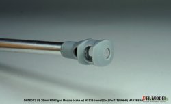 画像7: DEF.MODEL[DM16003]1/16 WWII アメリカ M4A3E8シャーマン戦車用 76mm M1A2砲マズルブレーキ/M1919機銃身2本付(タコム/AHHQ用)