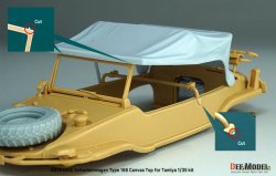 画像5: DEF.MODEL[DM35065A]1/35 WWII ドイツ シュビムワーゲンType166 幌セット 2024リニューアル版(タミヤ用)