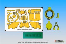 画像2: DEF.MODEL[DM35115]1/35 ベトナム戦争 アメリカ陸軍M113用　Okinawaシールドキューポラセット(各社1/35M113に対応)