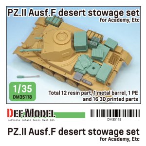 画像1: DEF.MODEL[DM35118]1/35 WWIIドイツ陸軍II号戦車F型 北アフリカ戦線車載収納セット(アカデミー用) (1)