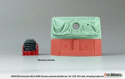 画像2: DEF.MODEL[DM35126]1/35 現用 センチュリオンMk.5AVRE用キャンバスカバー付防盾セット(AFVクラブ/アミュージングホビー用)