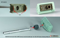 画像9: DEF.MODEL[DM35126]1/35 現用 センチュリオンMk.5AVRE用キャンバスカバー付防盾セット(AFVクラブ/アミュージングホビー用)