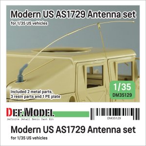 画像1: DEF.MODEL[DM35129]1/35 現用 アメリカ軍AS1729アンテナ/アンテナ基部セット(各模型メーカー対応) (1)
