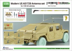 画像13: DEF.MODEL[DM35129]1/35 現用 アメリカ軍AS1729アンテナ/アンテナ基部セット(各模型メーカー対応)