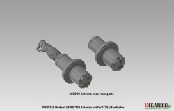 画像3: DEF.MODEL[DM35129]1/35 現用 アメリカ軍AS1729アンテナ/アンテナ基部セット(各模型メーカー対応)