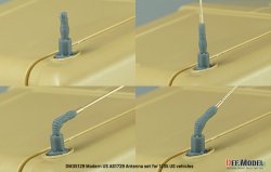画像5: DEF.MODEL[DM35129]1/35 現用 アメリカ軍AS1729アンテナ/アンテナ基部セット(各模型メーカー対応)