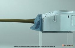画像7: DEF.MODEL[DM35131]1/35 WWII イギリス A34コメット用 初期型キャンバスカバー付防盾セット(タミヤ用)