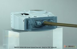 画像8: DEF.MODEL[DM35131]1/35 WWII イギリス A34コメット用 初期型キャンバスカバー付防盾セット(タミヤ用)