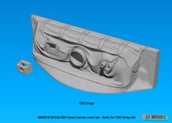 画像9: DEF.MODEL[DM35131]1/35 WWII イギリス A34コメット用 初期型キャンバスカバー付防盾セット(タミヤ用)