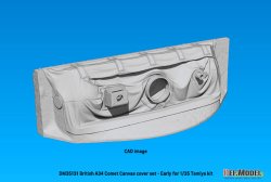 画像10: DEF.MODEL[DM35131]1/35 WWII イギリス A34コメット用 初期型キャンバスカバー付防盾セット(タミヤ用)
