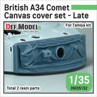 DEF.MODEL[DM35132]1/35 WWII イギリス A34コメット用 後期型キャンバスカバー付防盾セット(タミヤ用)